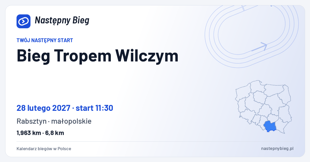 Bieg Tropem Wilczym — termin, miejsce, dystanse i województwo na mapie Polski. Następny Bieg.